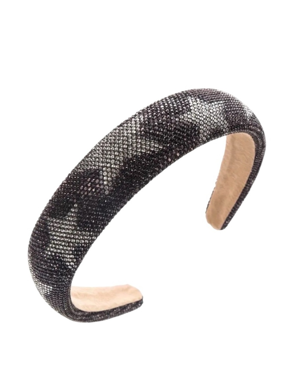 Black and White Sparkling Rhinestone Star Headband